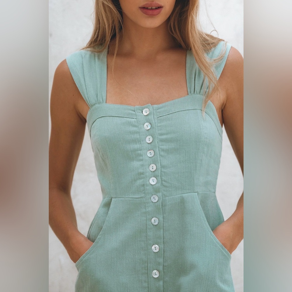 Bali Lane Mira Linen Midi Dress - NWOT never worn